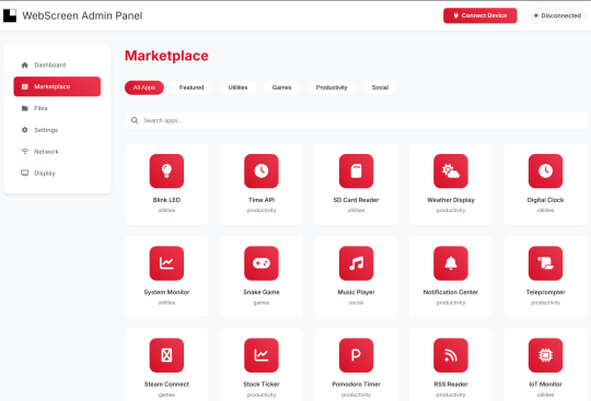WebScreen Marketplace