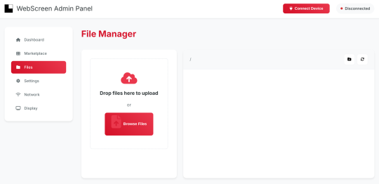 WebScreen File Manager